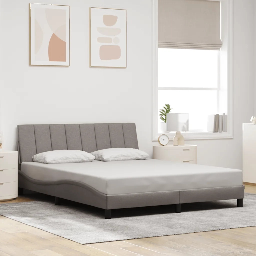 Giroletto senza Materasso Hanko Tortora 160x200 cm in Tessuto