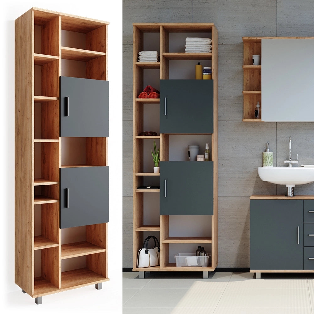 Mobile bagno alto Ilias Rovere dorato 60 x 190 cm Vicco