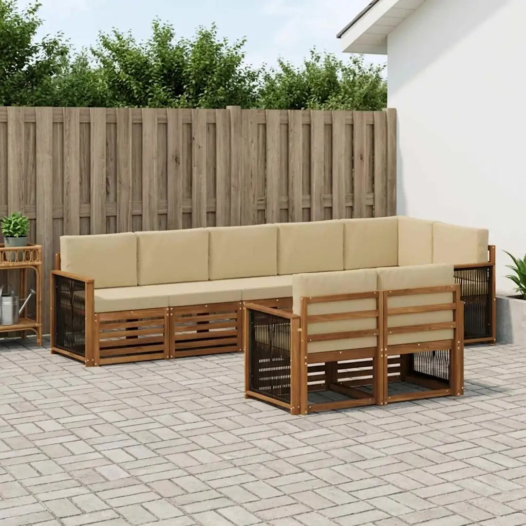 Set divani Legno di Acacia Massello 3384504