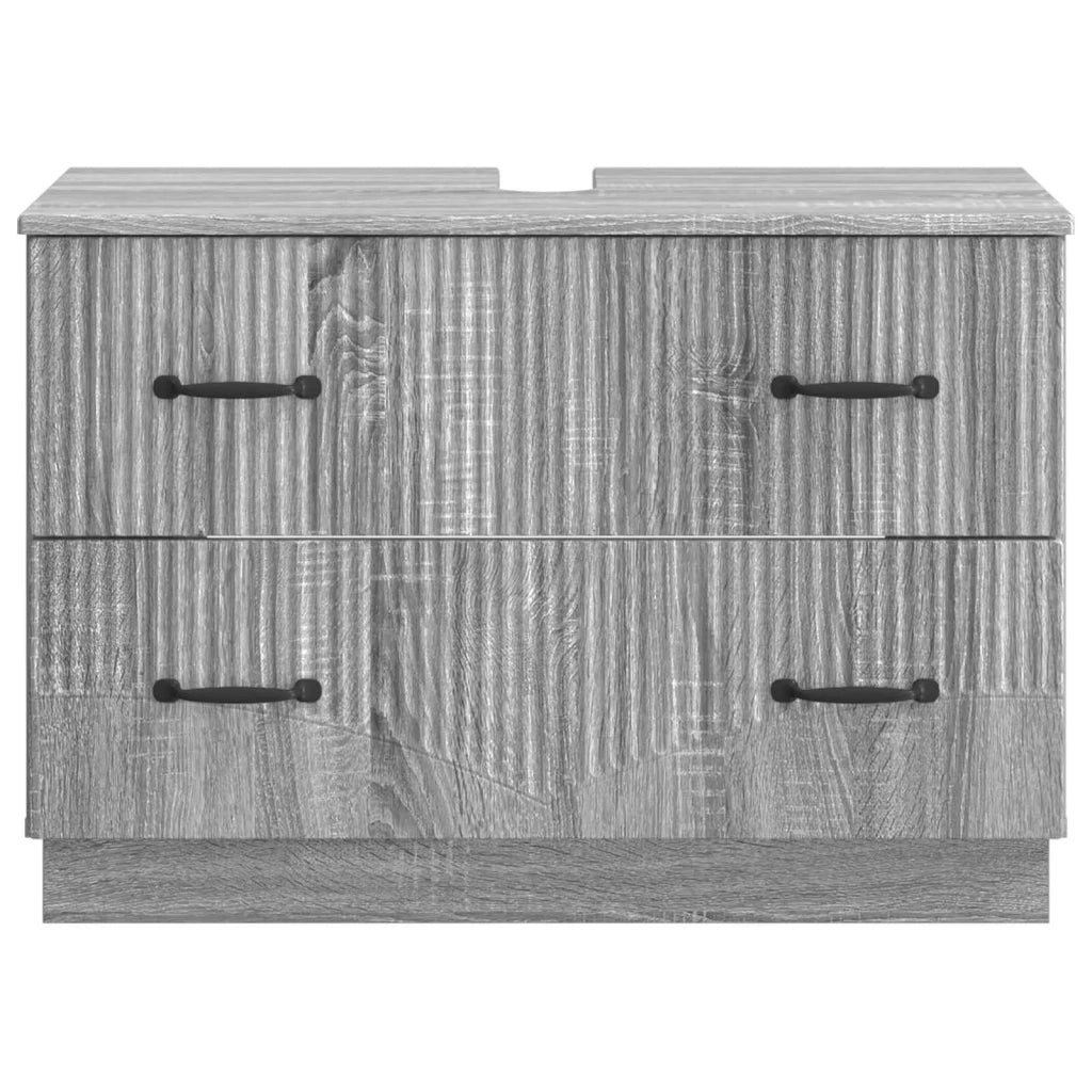 Armadio per Lavabo da Bagno HOORN Sonoma grigio 82 x 41 x 56 cm 897241