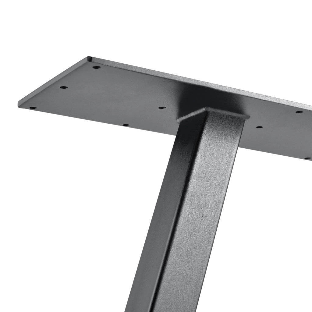 Set di 2 Gambe in Acciaio per Mobili Fai da Te - Altezza 72 cm - incl. Feltrini - Grigio [en.casa]