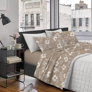Completo Lenzuola Matrimoniale In Cotone Lenzuolo Sotto Sopra 2 Federe Certificato Oekotex Parure Letto Disegni Moderni Biancheria Di Alta Qualità ElegantBeige