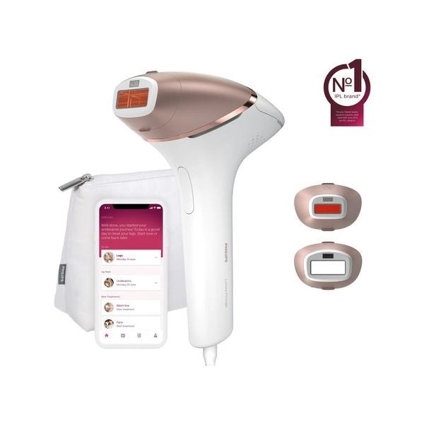 Philips lumea prestige 8000 series epilatore a luce pulsata ipl con tecnologia senseiq e 2 accessori per viso e corpo bri945/00 - BRI945 00