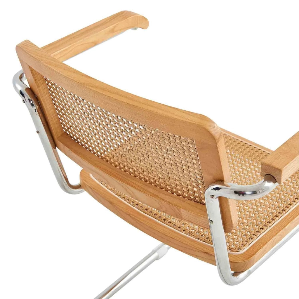 LÚZETE - SEDIA WEBSTER CON BRACCIOLI IN RATTAN PL COLORE NATURALE