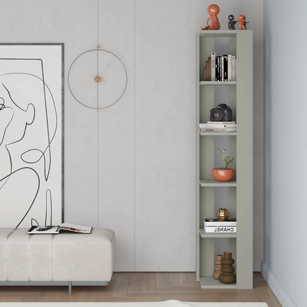 Libreria in legno "Nati" - 32 x 32 x 161 cm - Verde
