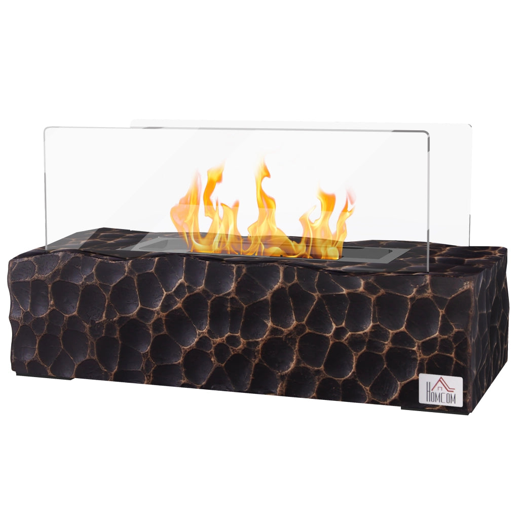 Tavolino da salotto biocamino ¨C zephmum ¨C 33x16x18cm nero