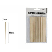Trade Shop - Set 15 Bastoncini In Legno Lavoretti Attività Creative Stecchette 5x120mm 53863a -
