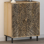 Credenza-Buffet-Armadio da cucina 60x33x75 cm in Legno Massello di Mango 840332