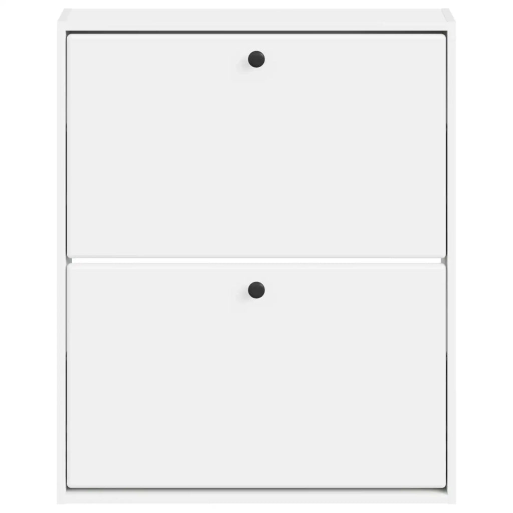 Mobiletto per Scarpe da Muro BREDA 71 x 17 x 86 cm Bianco 897515