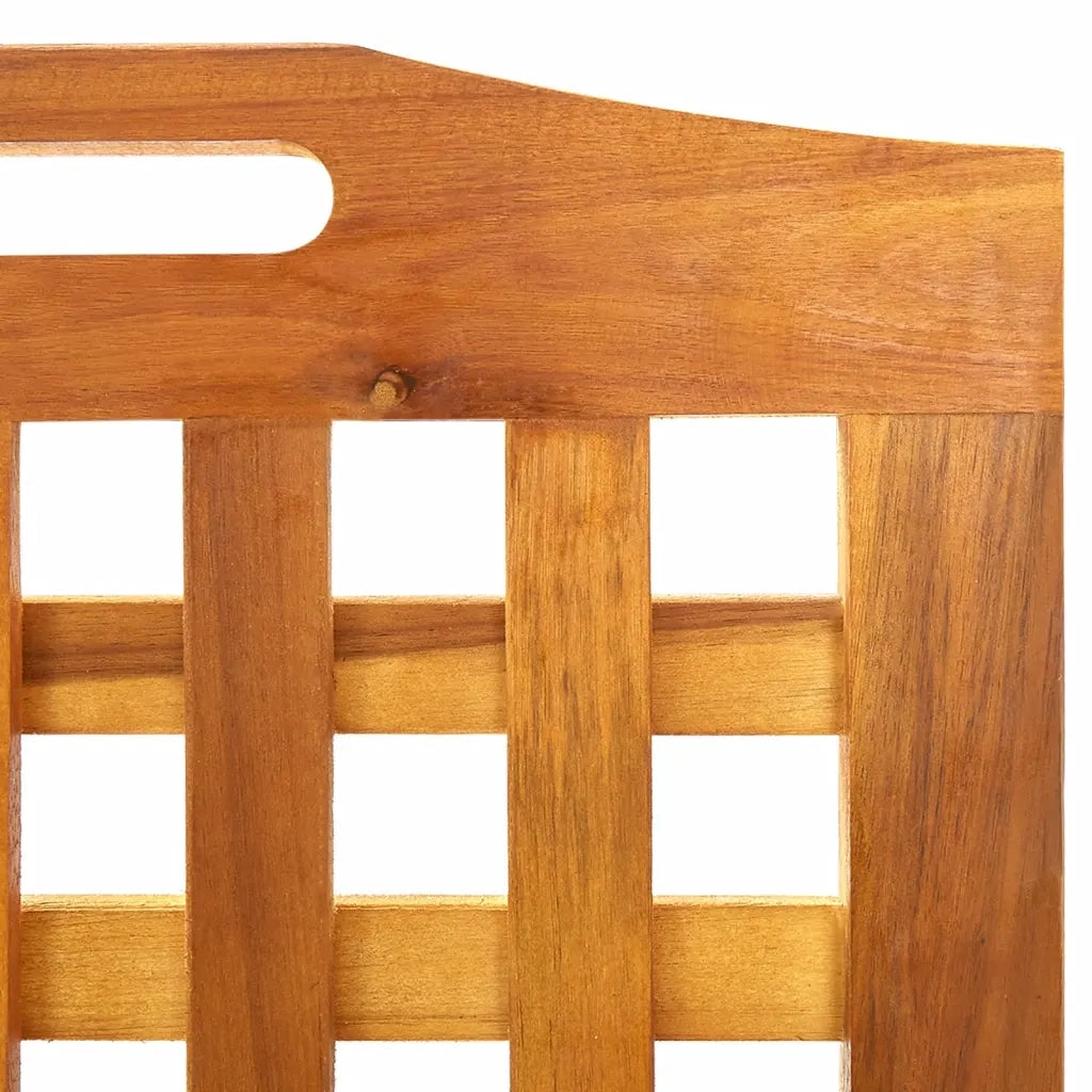 Divisorio Ambienti | Divider per stanze | Paravento a 3 Pannelli Grigio 121x2x170 cm in Massello Acacia