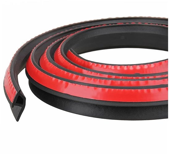 Cintura di sigillaggio per porte - 4 m - Nero - Protezione di bordo - Adatto per auto - Universale