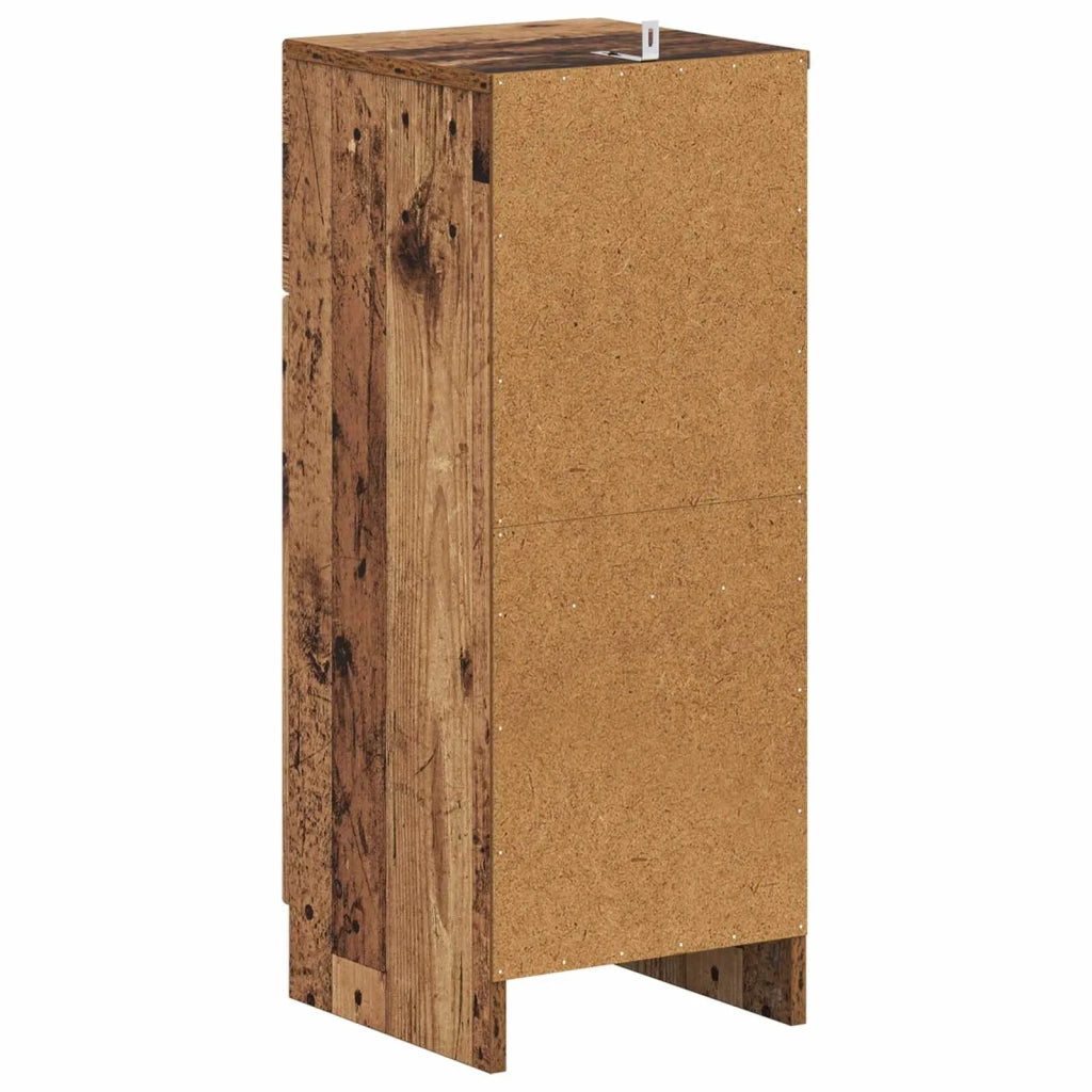 Mobiletto da Bagno UTRECHT Legno antico 30 x 31 x 77 cm 897713