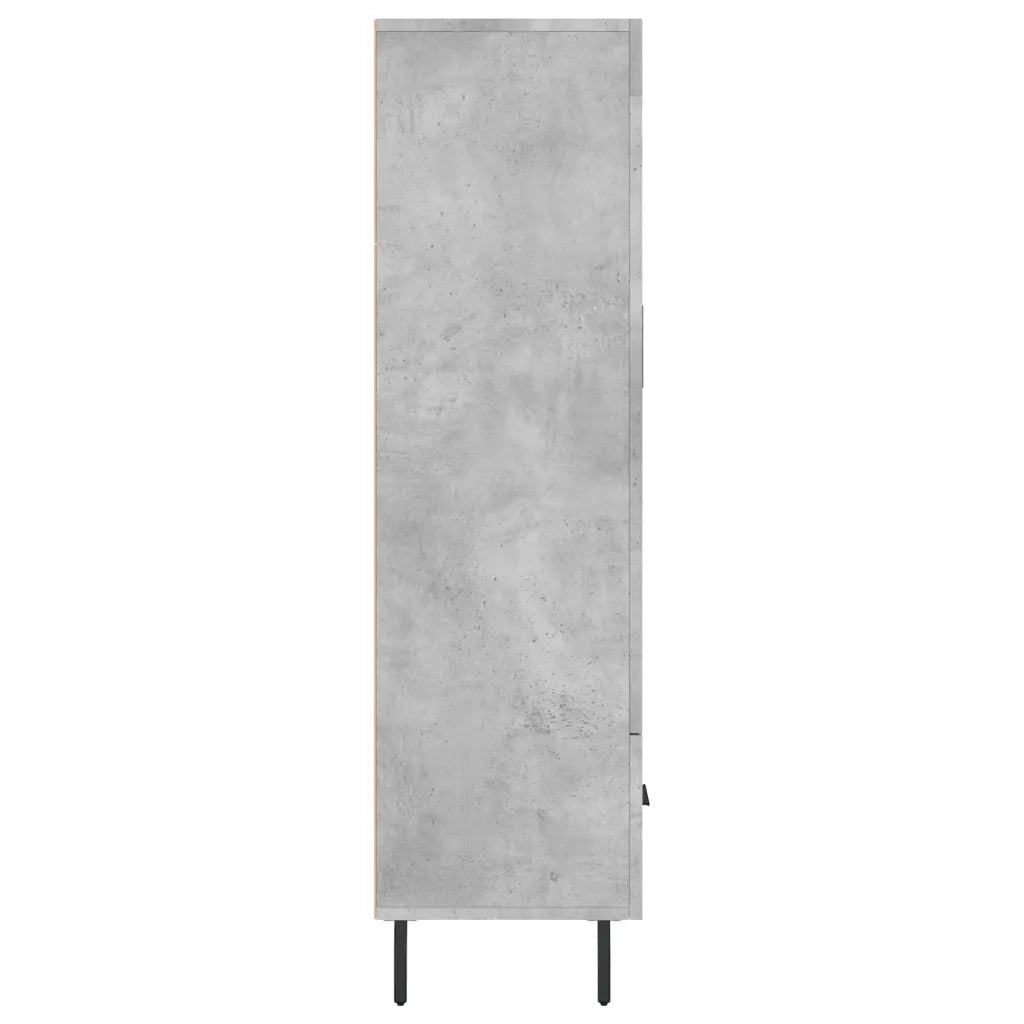 Credenza-Buffet-Armadio da cucina Grigio Cemento 69,5x31x115 cm in Legno Multistrato 201313