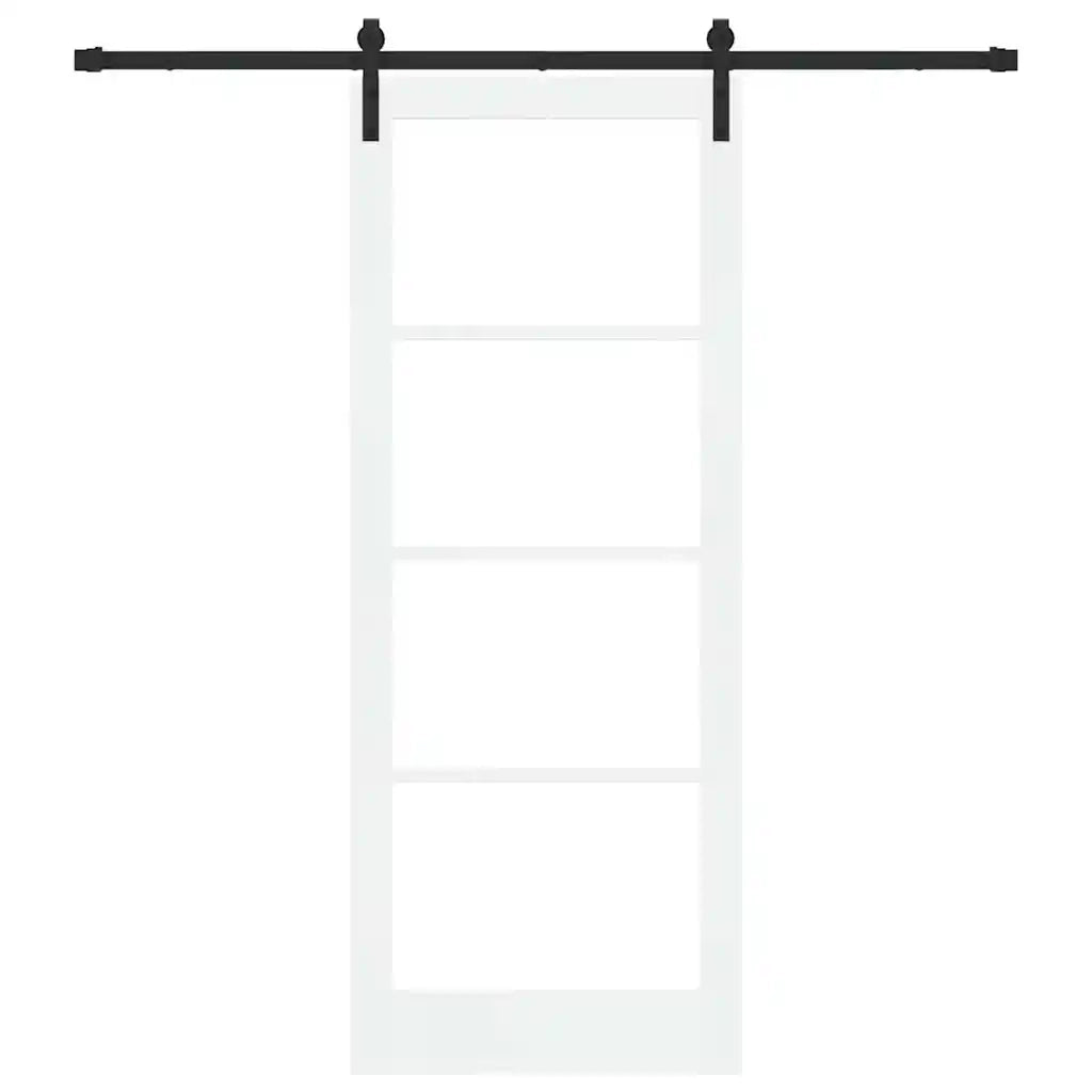 Porta scorrevole ORKDAL Bianco e Nero 83 x 211 cm 3331860