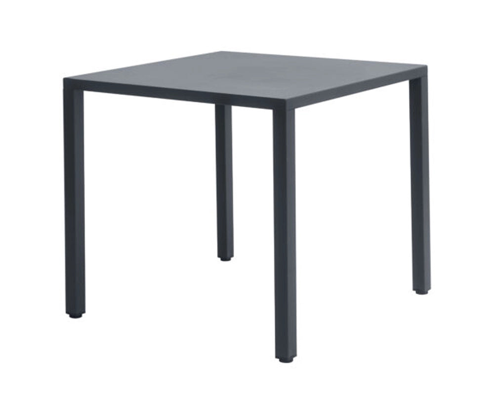 Cheonda - Tavolo Garda autolivellante in acciaio Greenwood 80x80 Materiale: Acciaio, Colore: Antracite
