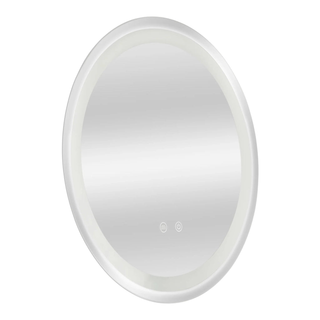 Specchio decorativo moderno a LED 60 x 60 x 3 cm argento 03_0010162