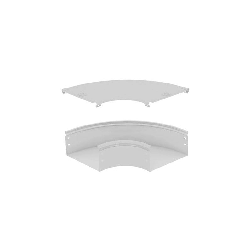 31Aic100Z Curva Piana 90° 100X75 Zincata