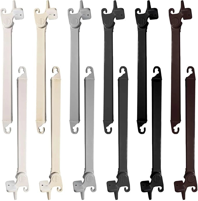 Coppia di Braccetti per Tende da Sole a Caduta Tempotest Parà in Alluminio 70 cm - Colore Marrone