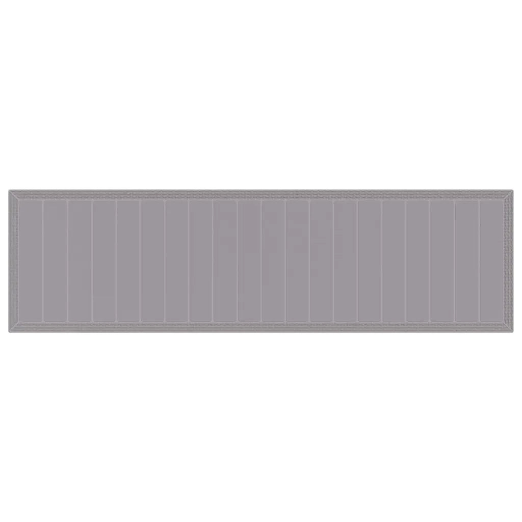 Tavolo da Giardino Grigio chiaro 350 x 100 x 74 cm polyrattan 3378527