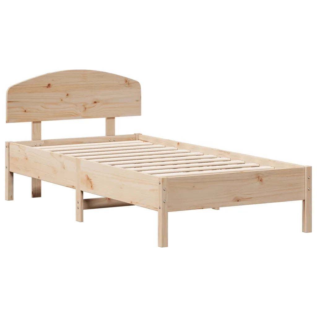 Giroletto senza Materasso-Struttura Letto 75x190 cm in Legno Massello di Pino 279933