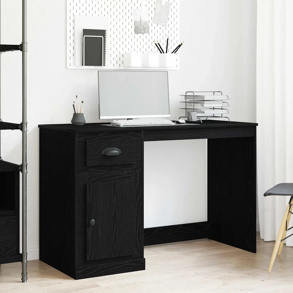 Scrivania Rovere Nero 50 x 115 x 75 cm Legno multistrato 862824