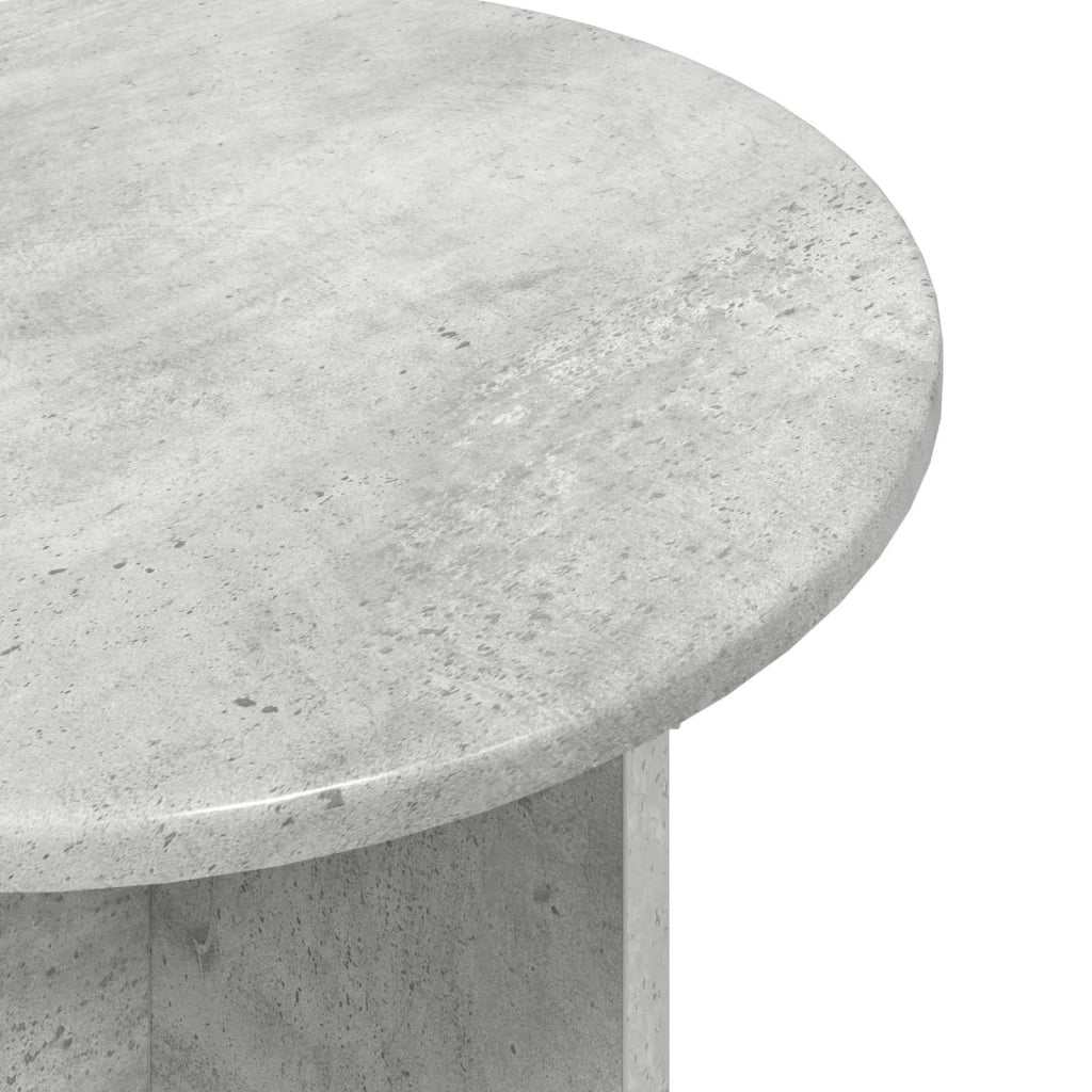 Set tavolini 2 pz Grigio Cemento Ø 45 x 35 cm 8001031