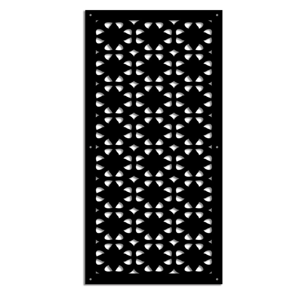 PINCERS - Pannello in PVC traforato - Parasole Colore: nero, Misura: 73x148 cm