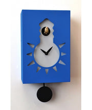 Orologio con cucù Night & Day in mdf laccato con quadrante fosforescente Made in Italy