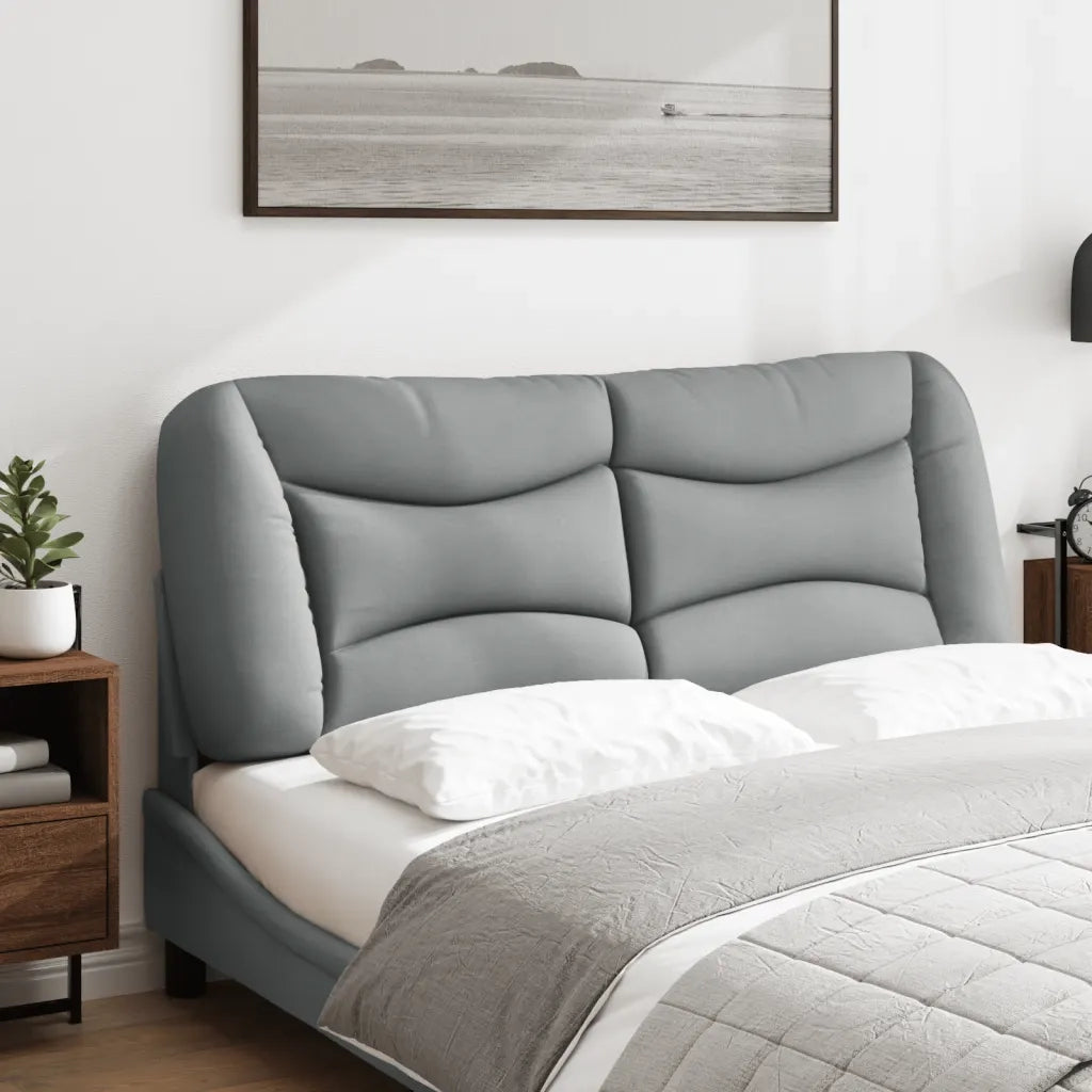 Cuscino Testiera Hvar Grigio Chiaro 140 cm in Tessuto CFW6067065