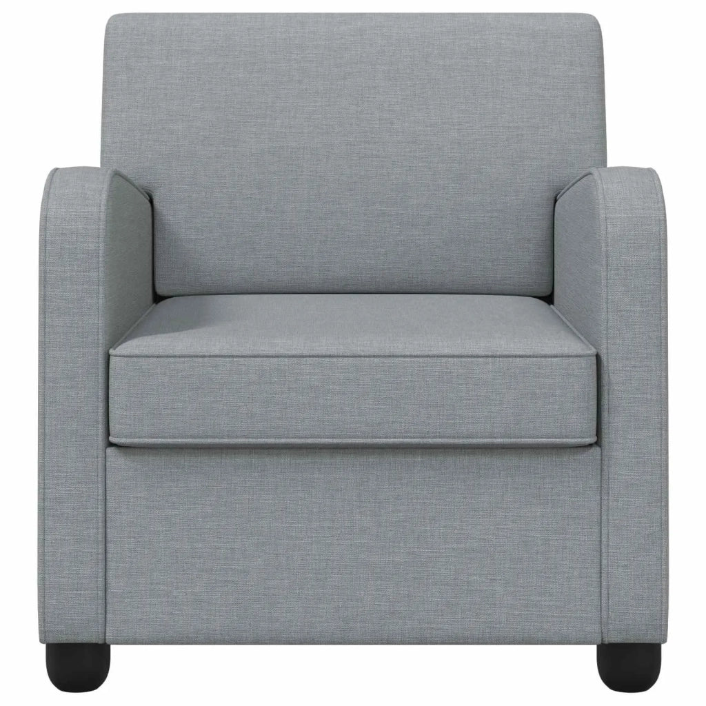Poltrona Grigio Chiaro Tessuto 42043393