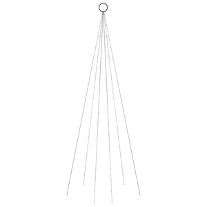 Albero di Natale Pennone Bianco Freddo 108 LED 180 cm 343519