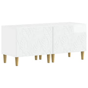 Mobile TV Bianco Lucido Legno ingegnerizzato 897119