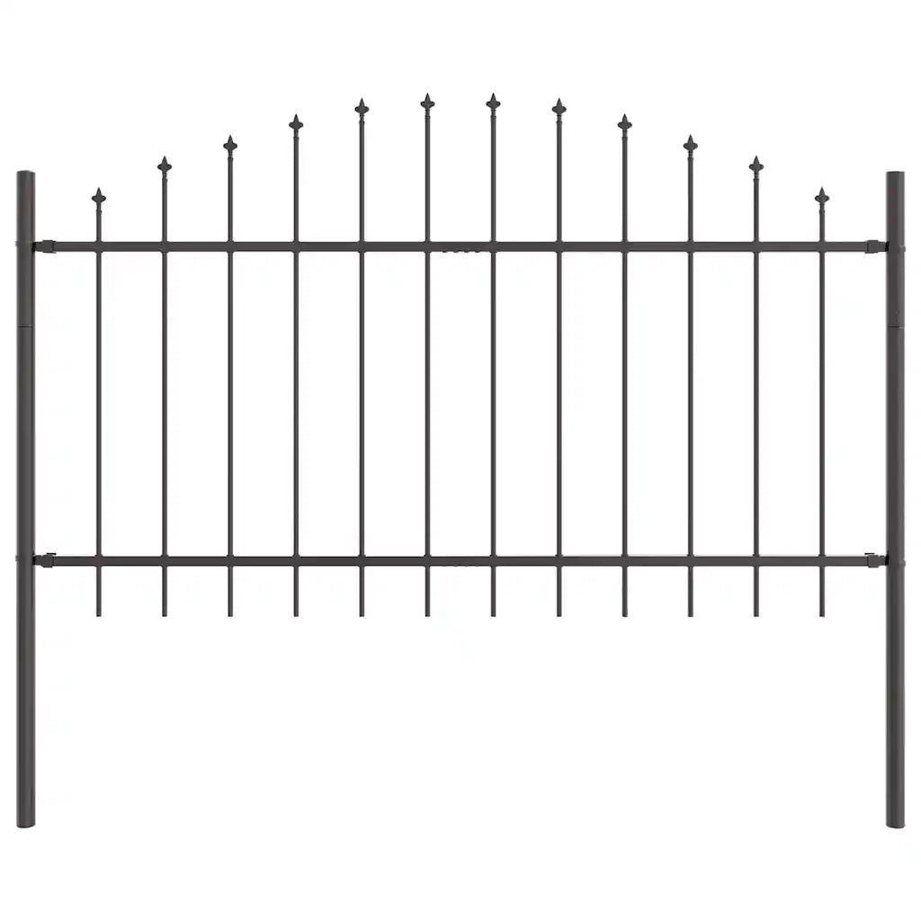 Recinzione per Giardino 3 pcs Grigio 170 x 140 cm