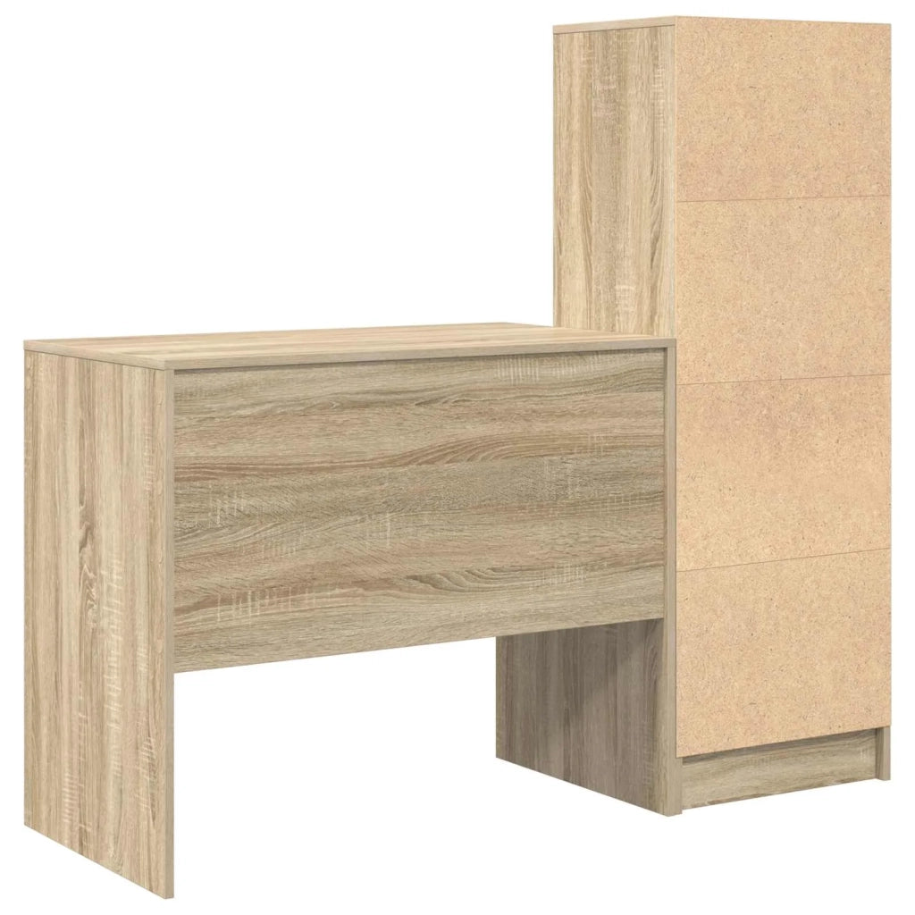 Scrivania con cassetto con lo scaffale 2 pcs Rovere Sonoma 3337363