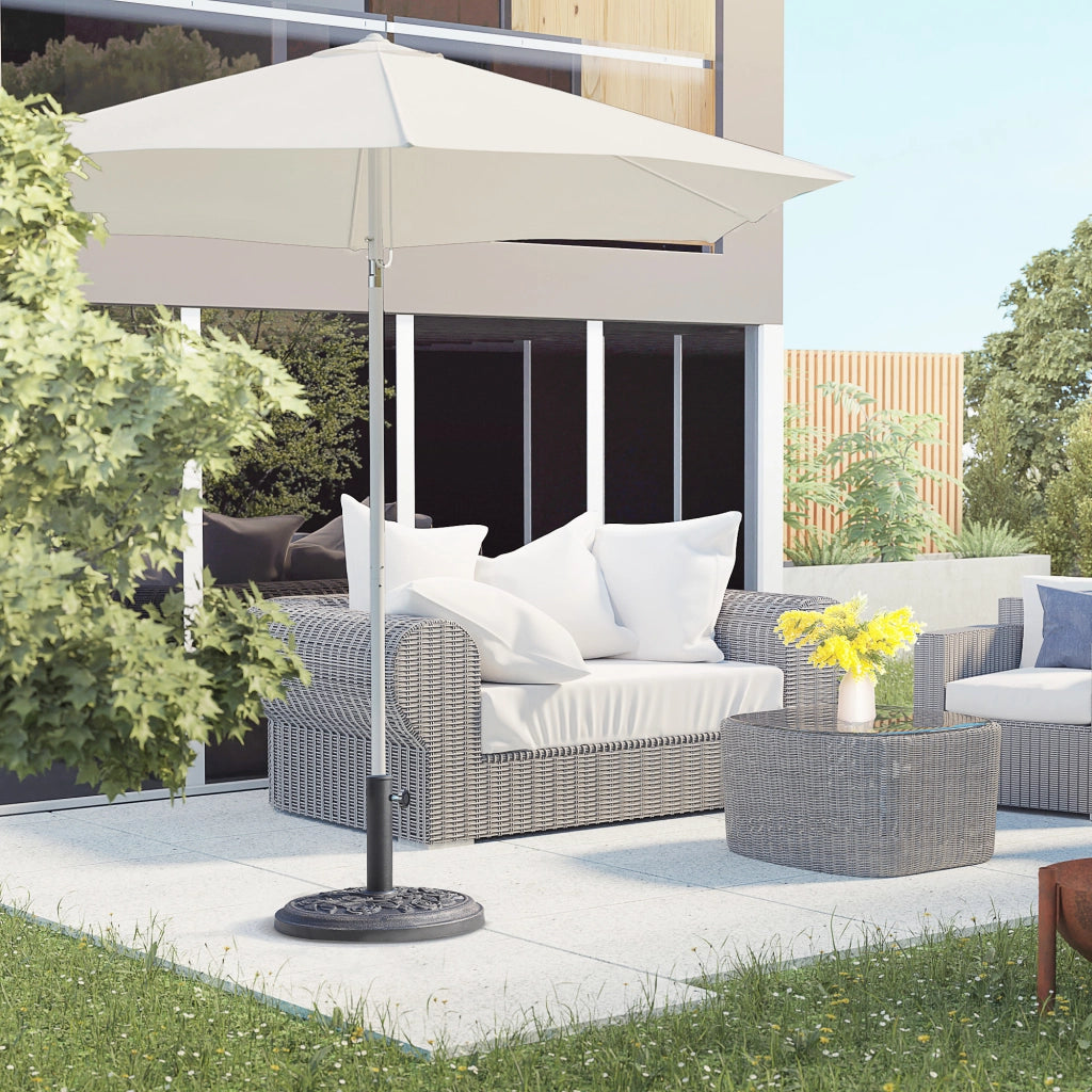 Base per Ombrellone da Giardino 9 kg ¨C Zephmum ¨C Bronce ?45,5x31 cm per 38/48mm