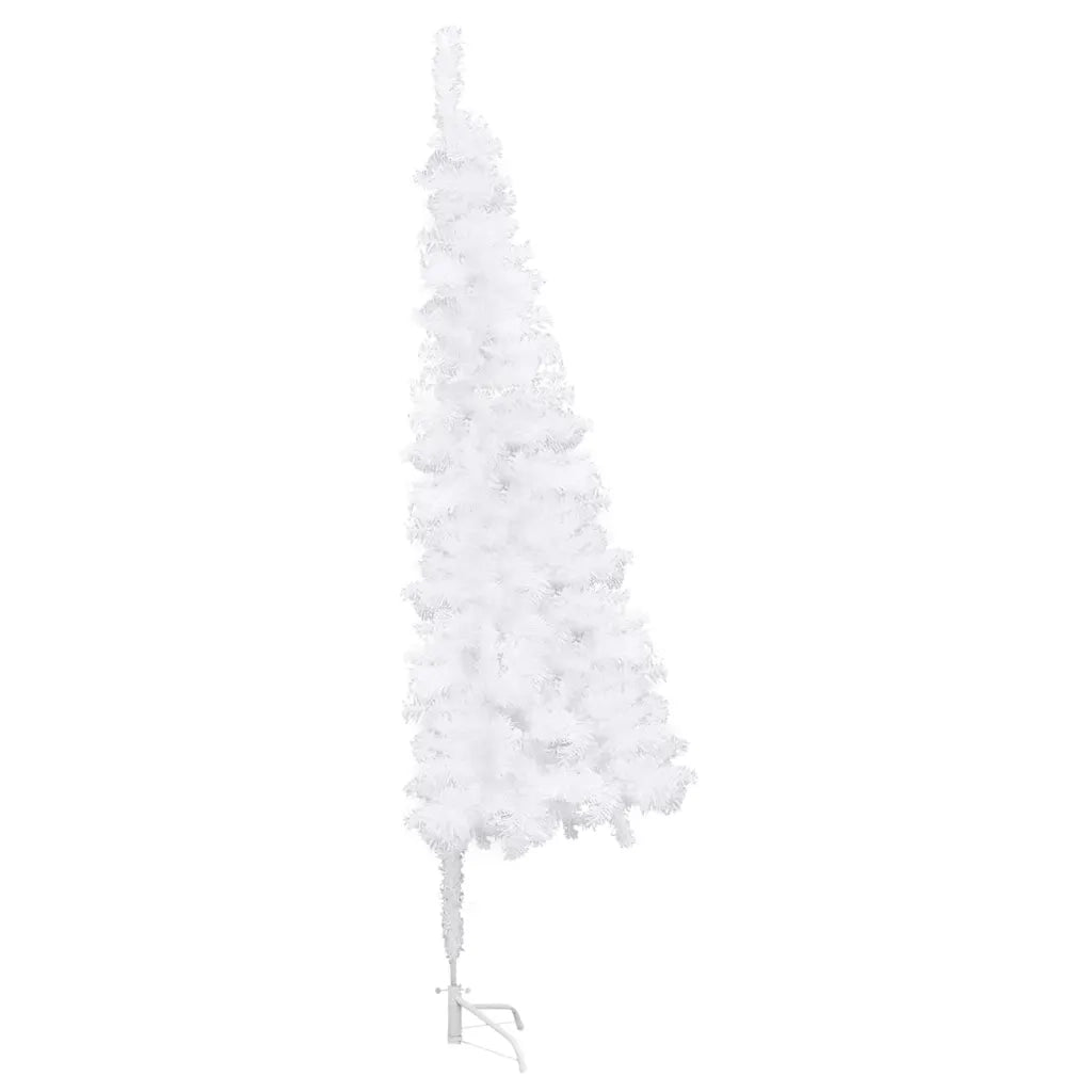 Albero di Natale Artificiale ad Angolo Bianco 240 cm PVC