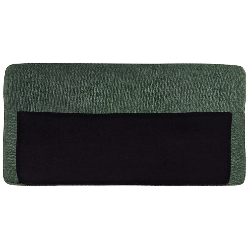 Divano angolare sinistro in poliestere verde scuro 192 x 155 Divano a 2 posti imbottito con gambe in metallo, tessuto e schienale imbottito, moderno e minimalista