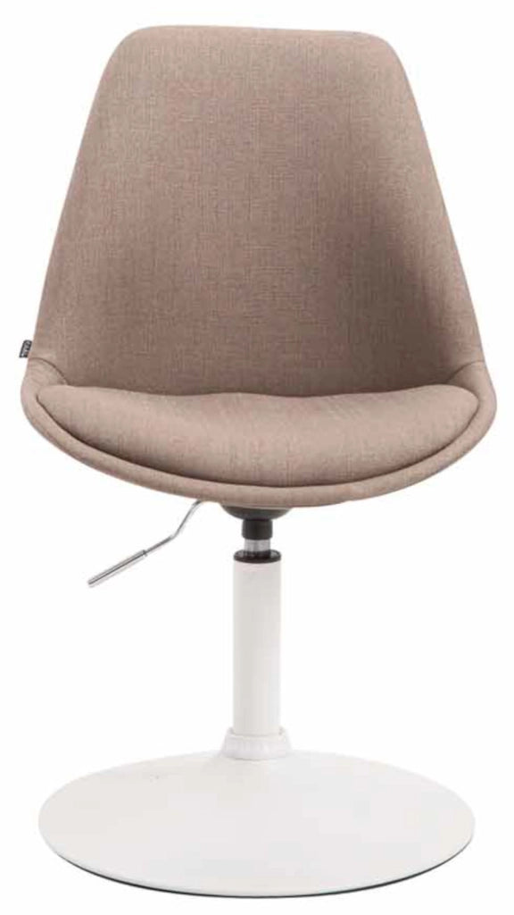 Set di 4 sedie da pranzo in tessuto Maverick Tortora,bianco