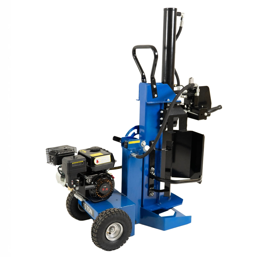 Spaccalegna 15 Ton Idraulico 7HP Benzina Orizzontale Verticale 520mm Legna