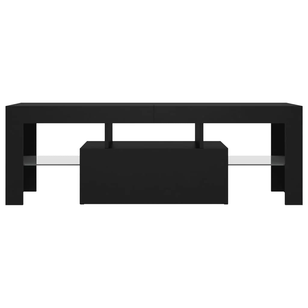 Mobile TV multimediale scaffale TV credenza mobile TV sala da pranzo soggiorno camera da letto con luci LED 120 x 35 x 40 cm nero 02_0026526