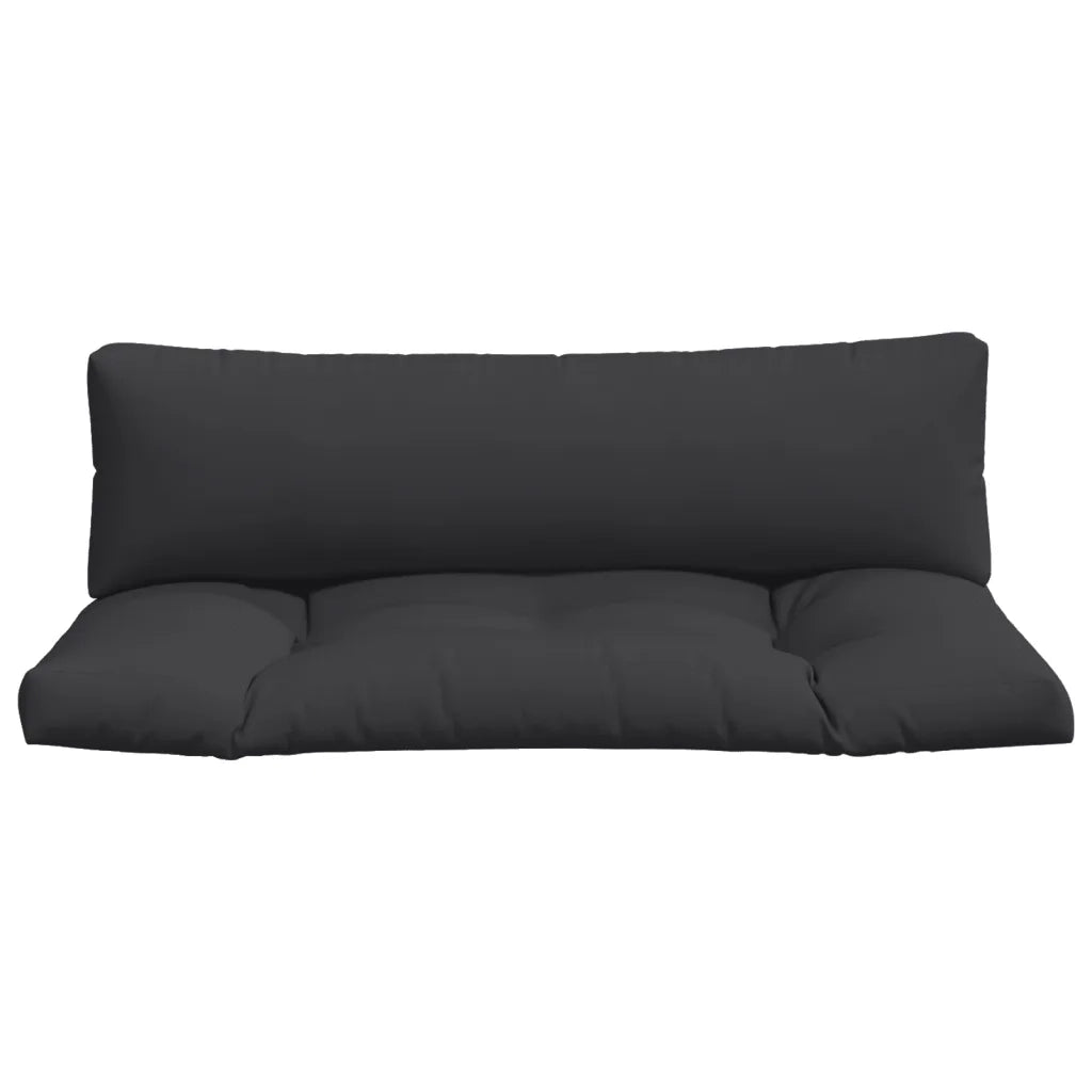 Cuscini per Pallet 2 pz Neri in Tessuto 360929