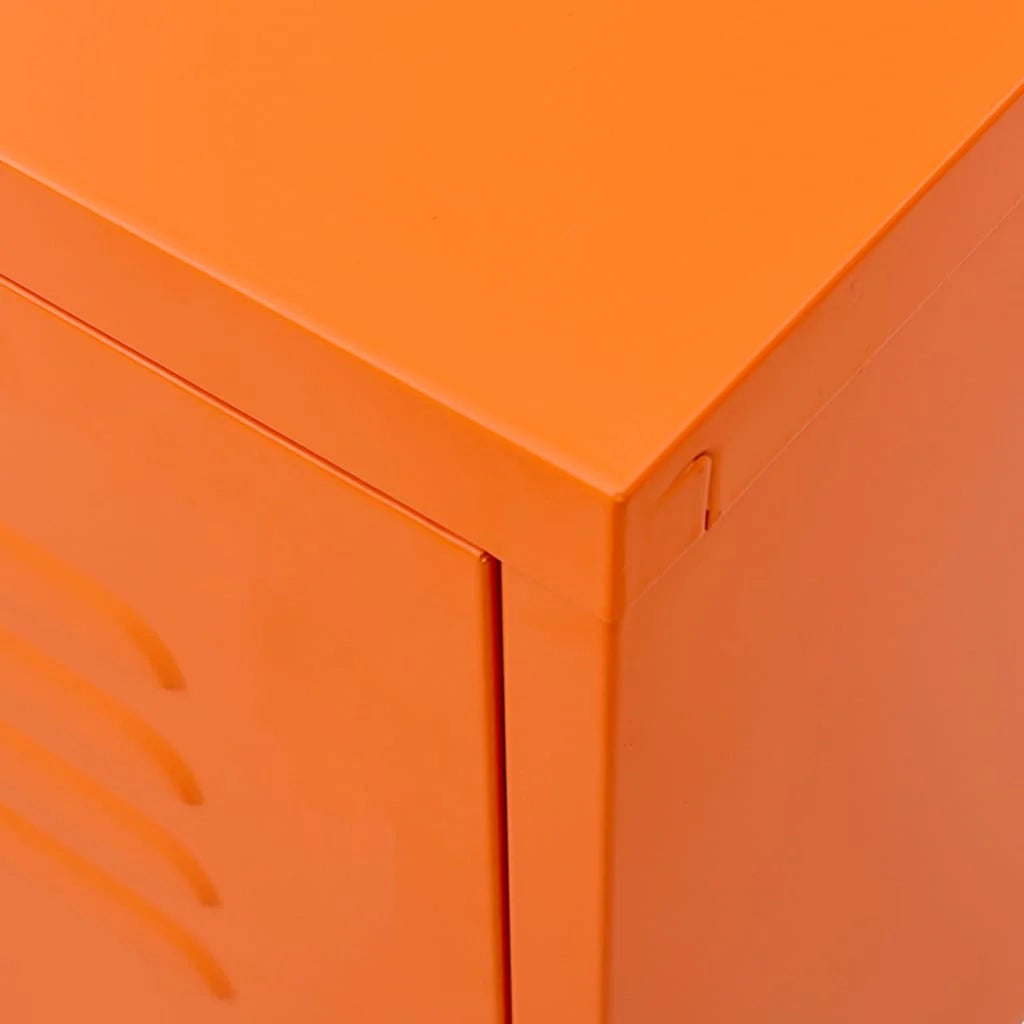 Mobile TV multimediale mensola TV credenza TV per sala da pranzo soggiorno camera da letto 105 x 35 x 50 cm acciaio arancione 02_0025690
