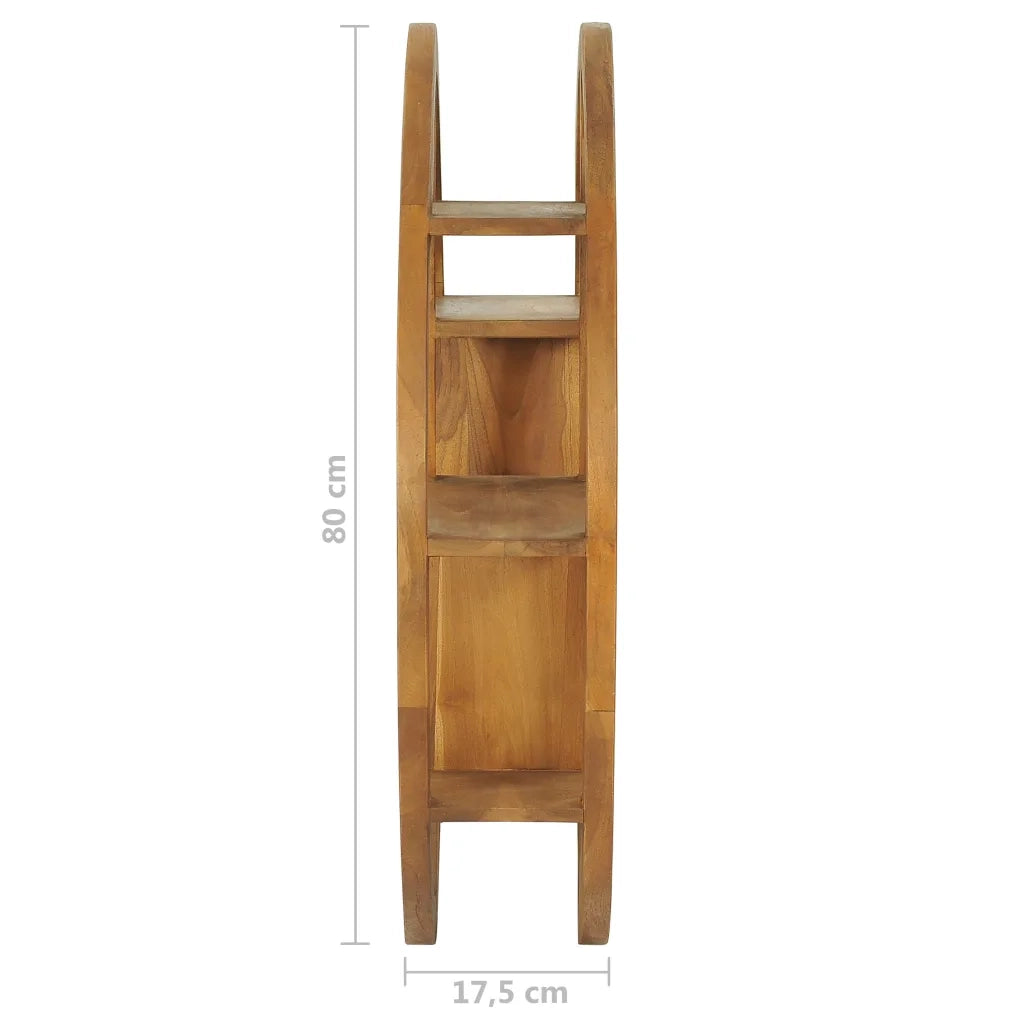 Mensola Yin Yang 80x17,5x80 cm in Legno Massello di Teak cod mxl 33687