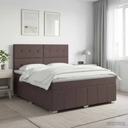 Letto box spring con materasso Marrone Scuro 160 x 200 cm 3454179