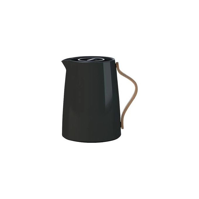 Stelton X-201-2 Emma Bollitore Termico per Te' 1 L Acciaio Inossidabile Filtro Integrato con Chiusura a Rotazione colore Nero