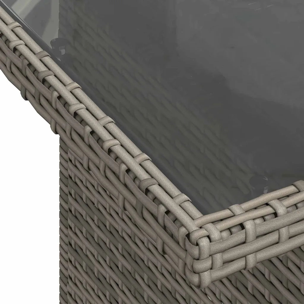 Set da pranzo 6 pz Grigio Poly Rattan 3348471