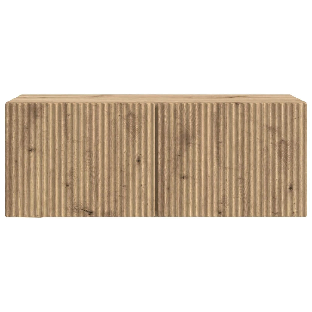Mobile Porta TV da Muro Rovere Artigianale 78,5 x 31 x 30 cm