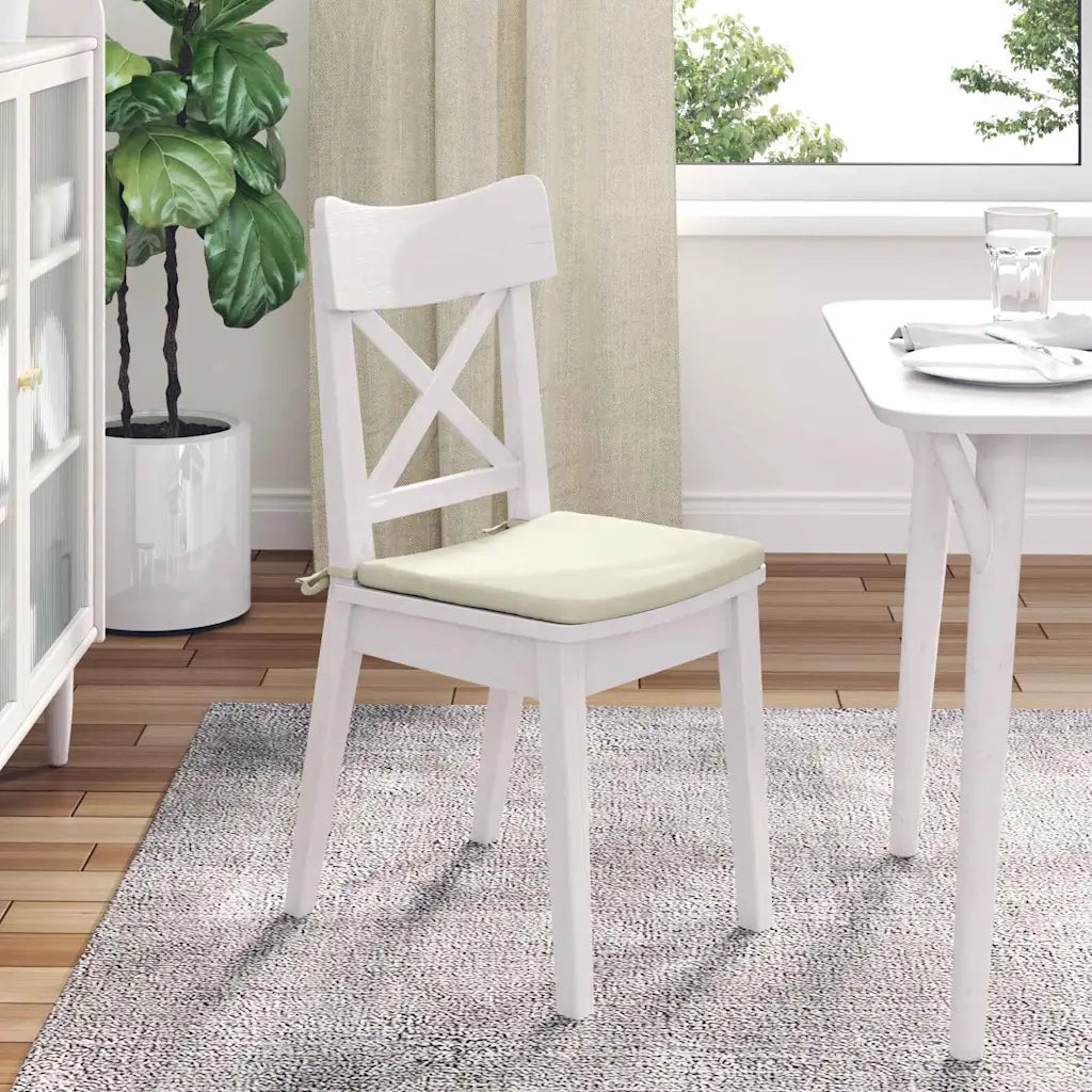 Cuscini per Seduta 4 pcs Crema 40 x 40 x 3 cm Velluto