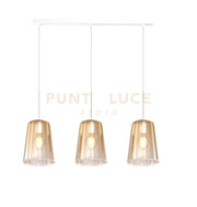 SOSPENSIONE BIANCO RETTANGOLARE 3 LUCI AMBRA 1164BI-S3 R-AM