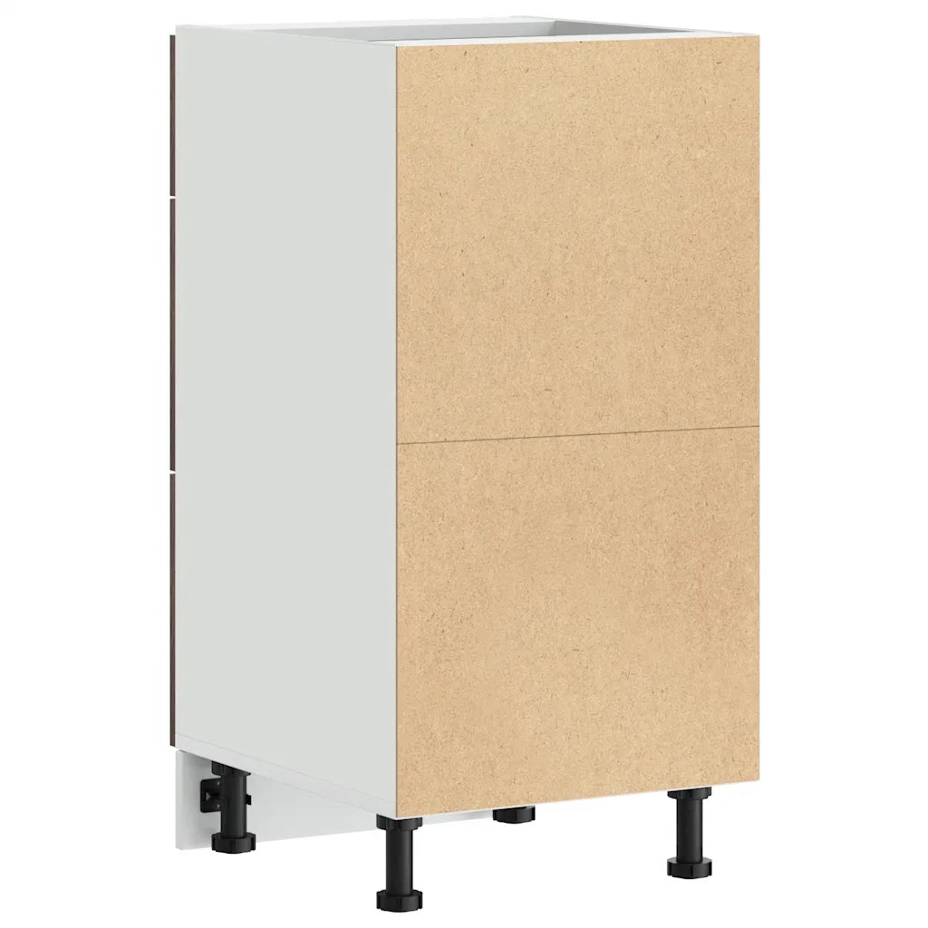 vidaXL Armadio Inferiore “Lyon” Rovere Fumo 40x46x81,5cm